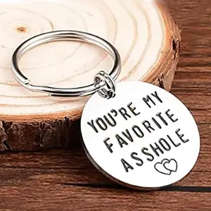 Stainless Steel Keychain, I Love You Most Letter Decoration, Family Friend Memorial Gift, Durable Stainless Accessory