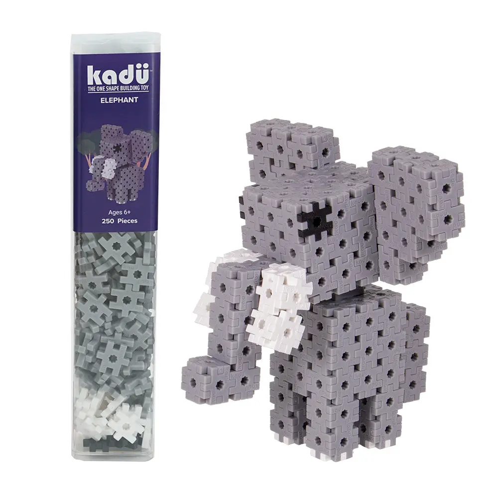 Kadu Elephant 250 Pc - Set One Shape Building Toy – Unlocks Creativity and Imagination Ages 5+ STEM / STEAM