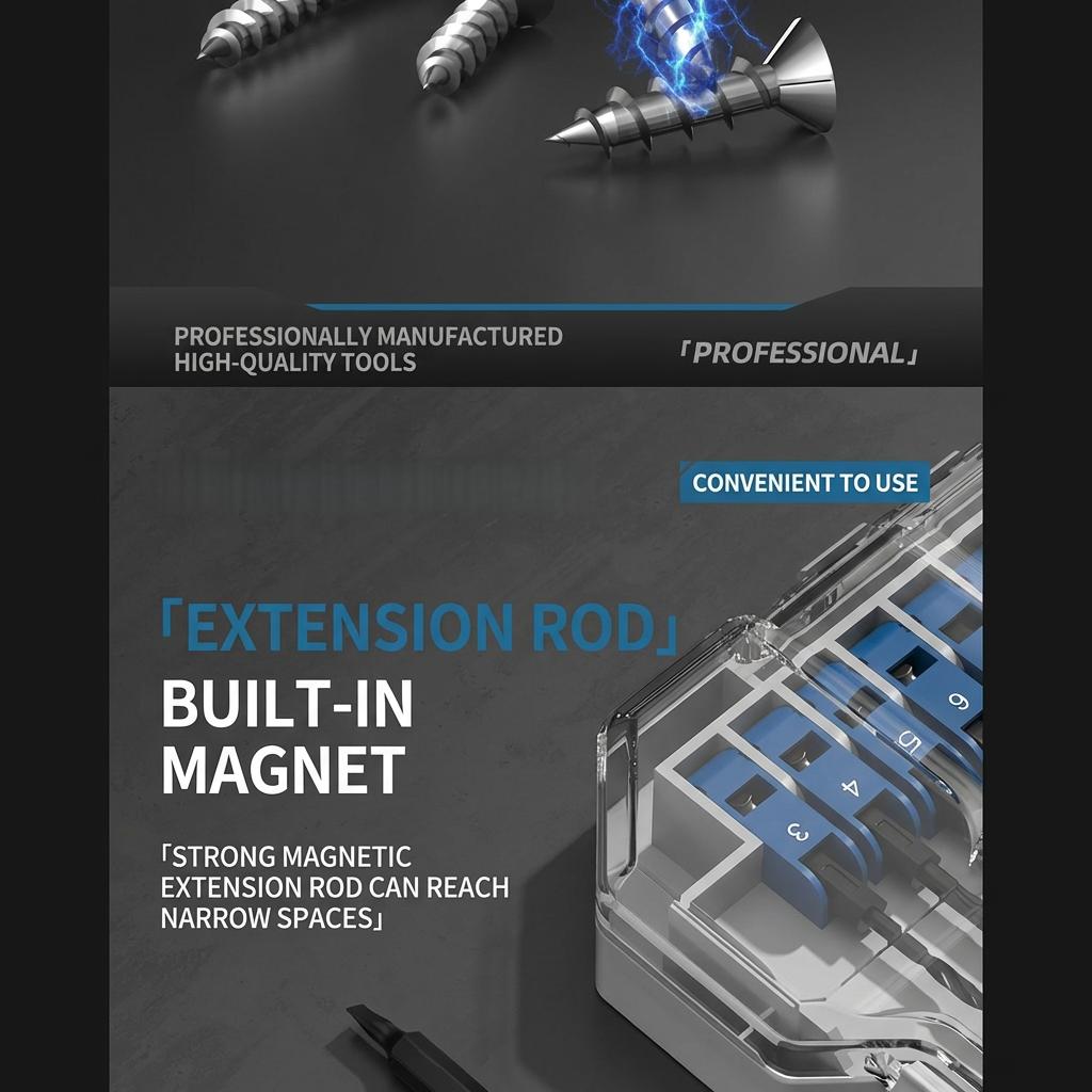 10 PCS Woodworking & Masonry Drill Bit Set, Premium HSS Hex Shank Impact Rated Kit with Spade Bits, Multi-Material Tile Brick Drill Bits, S2 Steel High Torque Screwdriver Bits for Deck Building