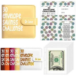 Mini Portable Savings Book | Budget Set · Cash Envelope Saving Challenge | Perfect for Home & School to Teach Kids Smart Saving