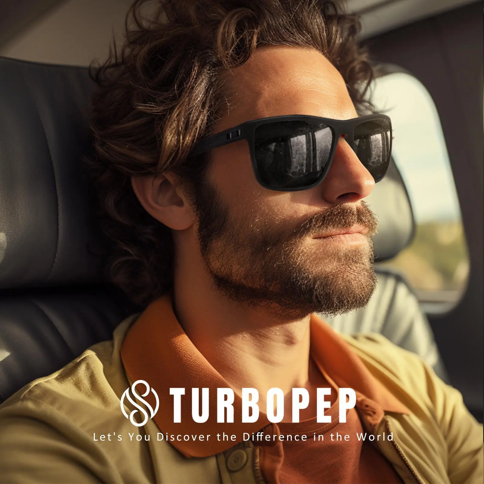 TURBOPEP 3 Pairs Unisex Retro TAC Adjustable Sunglasses, Polarized Lenses with UV Protection and Lightweight Full Rim Frame, Polarized Sunglasses, Hypoallergenic Nose, Anti-Allergy, Uv Protection Lens, Anti-Slip One-Piece Nosepiece