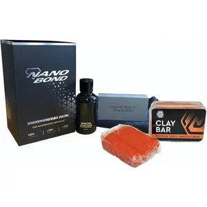 Ceramic Coating, PRO  Care kit with 2 Pack 100g Clay Bar kit for  Correction, Glass, and Wheel Exterior Care Product kit, Hydrophobic
