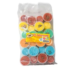 El Jaliscience Small Sweet and Sour Cups Tangy Mix with Salty Plum Center Perfect Snack for Sweet and Salty Flavor Lovers