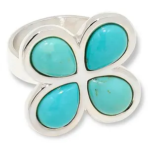Mine Finds by Jay King Sterling Silver Campitos Turquoise 4-Stone Ring
