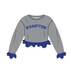 Hampton Crochet Cropped Sweatshirt
