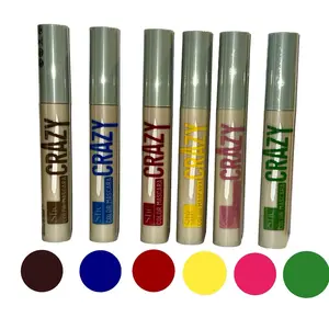 6-Pc CRAZY Color Long-Lasting,Smudge-Proof Mascara-She-Cosmetics SET