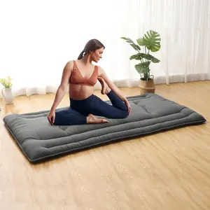 Twin Size / Full Size Futon Mattress, Japanese Floor Sleeping Mat Rollable Tatami Mattress for Dorm, Portable & Foldable Floor Mattress Sleeping Mattress Pad for RV Travel Camping