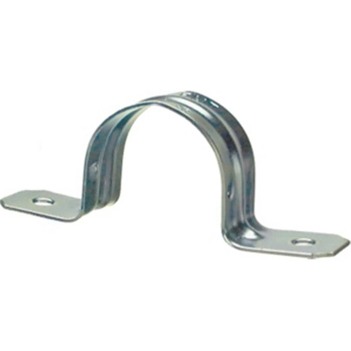 Halex 1 in. Metallic EMT Strap, 2-Hole Steel Conduit Support for Greater Load Bearing, Indoor Use, Etm Strap