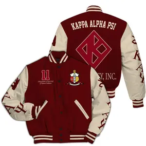 ΚΑΨ Varsity Jacket, Diamond Legacy K 1911 Fraternity Letterman, Kappa Alpha Psi Greek Apparel, Unique Krimson Achievement Crossing Member Gift
