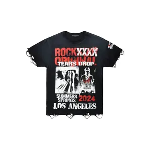 Omer Black Oversized Graphic T-Shirt