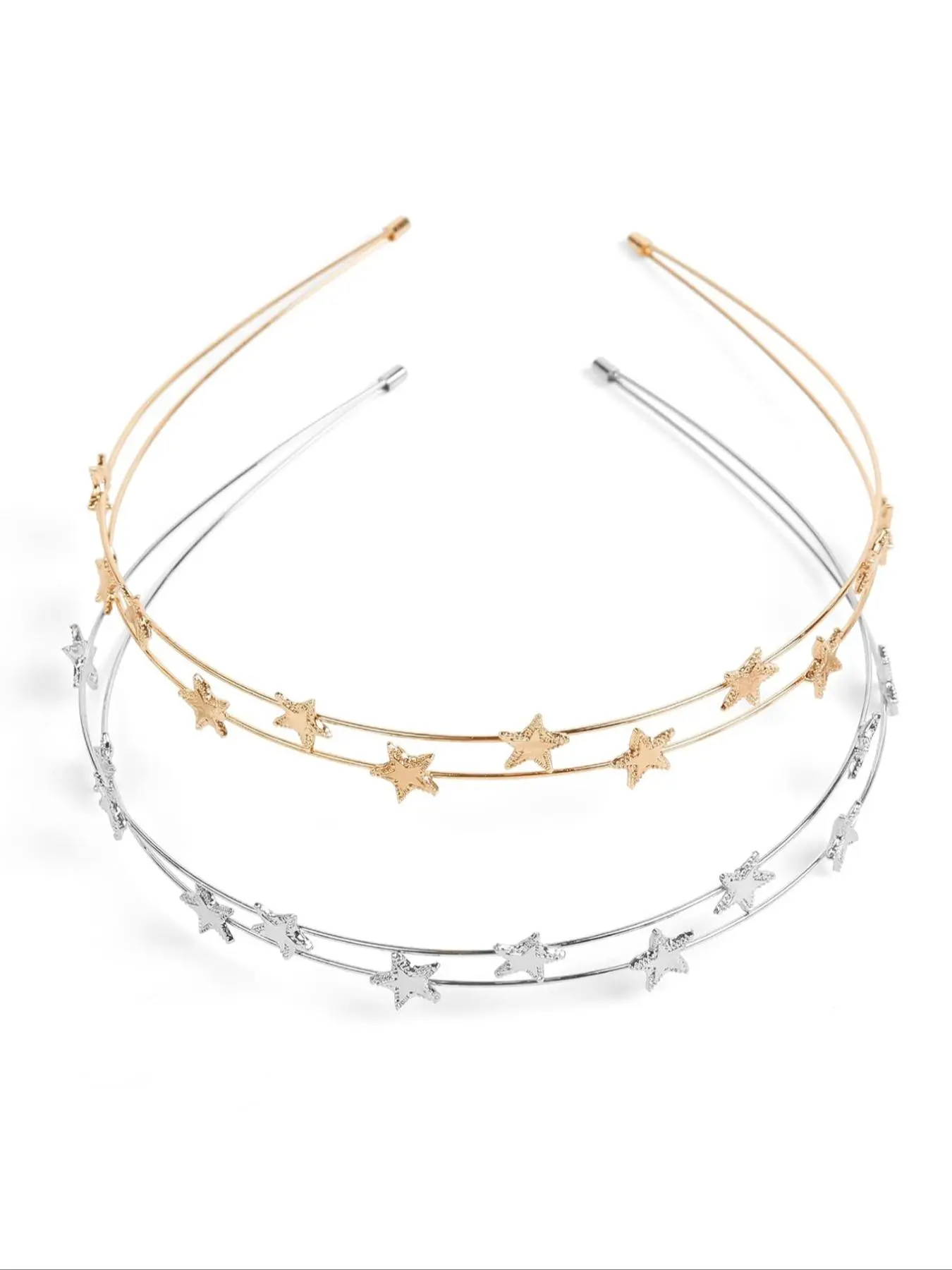Star Design Headband, Elegant Metal Five-pointed Star Decor Hair Hoop for Women & Girls, Fashion Hair Accessories for Party, Daily Clothing Decor, Bling Hair Headband, Fashion Headbands, Headband Outfit Set