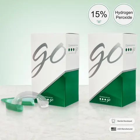 Opalescence Go - Prefilled Gel Teeth Whitening Trays (2 Packs / 20 Treatments) - 15% Hydrogen Peroxide - Teeth Whitening Kit -Mint - Oral Care