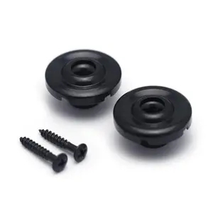 Bass Guitar String Trees String RetainerGuides with Mounting Screws Black 2Pcs