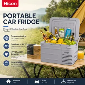 Portable Refrigerator Compressor Cooling, Dual-Use Home & Car Freezer/refrigerator, Compact Ice Box for Cars and Trucks