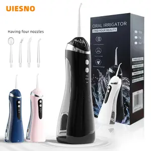Portable Electric Oral Irrigator, 3 Modes, 4 Interchangeable Nozzles, Rechargeable Dental Cleaner, Travel-Friendly Design, Oral Care