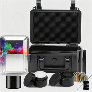 Multicolor Odor Proof Lock Box, Discreet Smell Proof Container, Child Resistant Storage Case, Reusable Secure Stash Box for Home Travel Camping