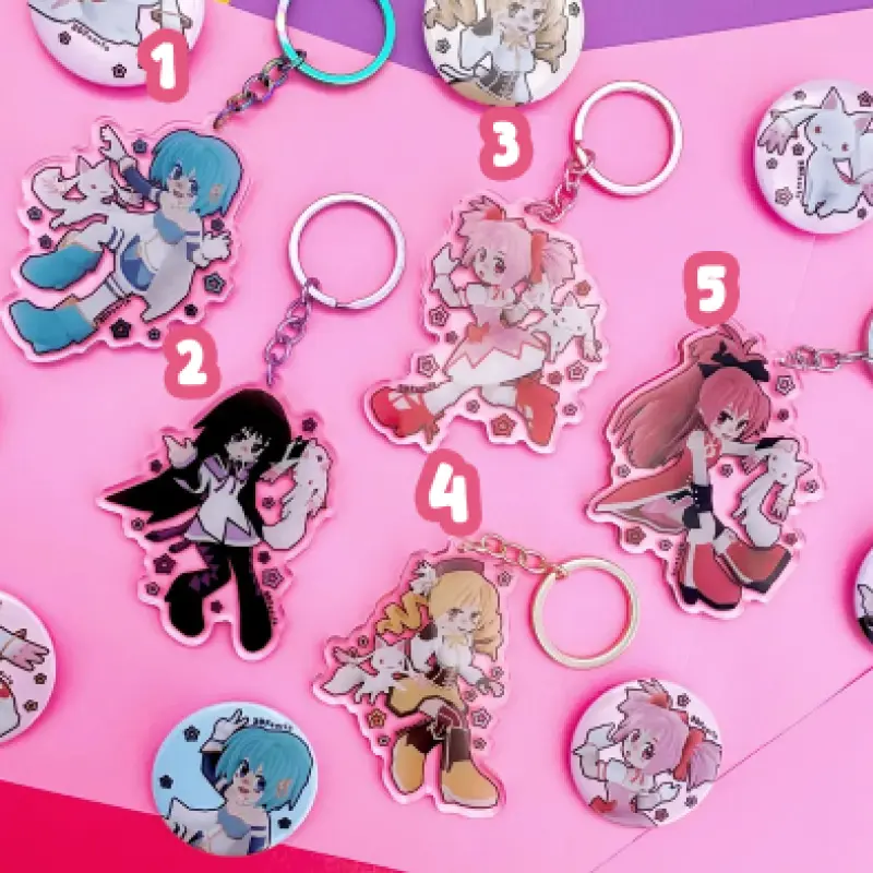 BUNDLE Keychain Puella Magi Madoka Magica