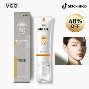 VGO  Moisturizing Facial Cream Sunscreen Face & VC Serum Sunscreen SPF 50/PA+++ 50ml UV Protection Lightweight Moisture