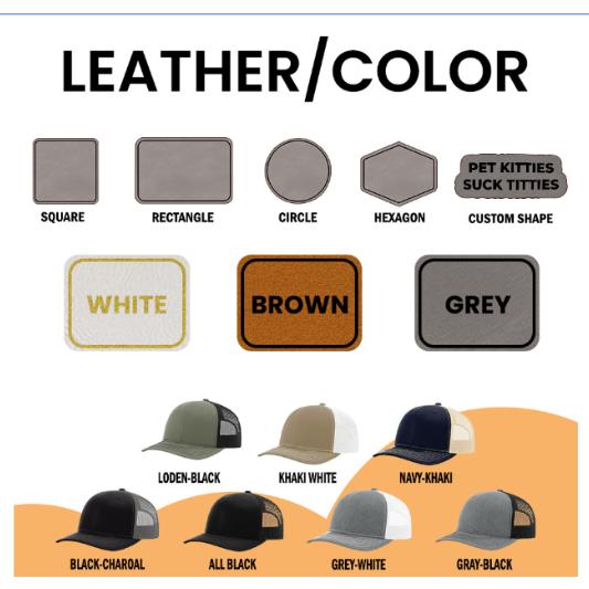 Custom Leather Patch Trucker Hat Richardson 112 Personalized Hat With Custom Logo Custom Company Logo Snapback Promotional Gift