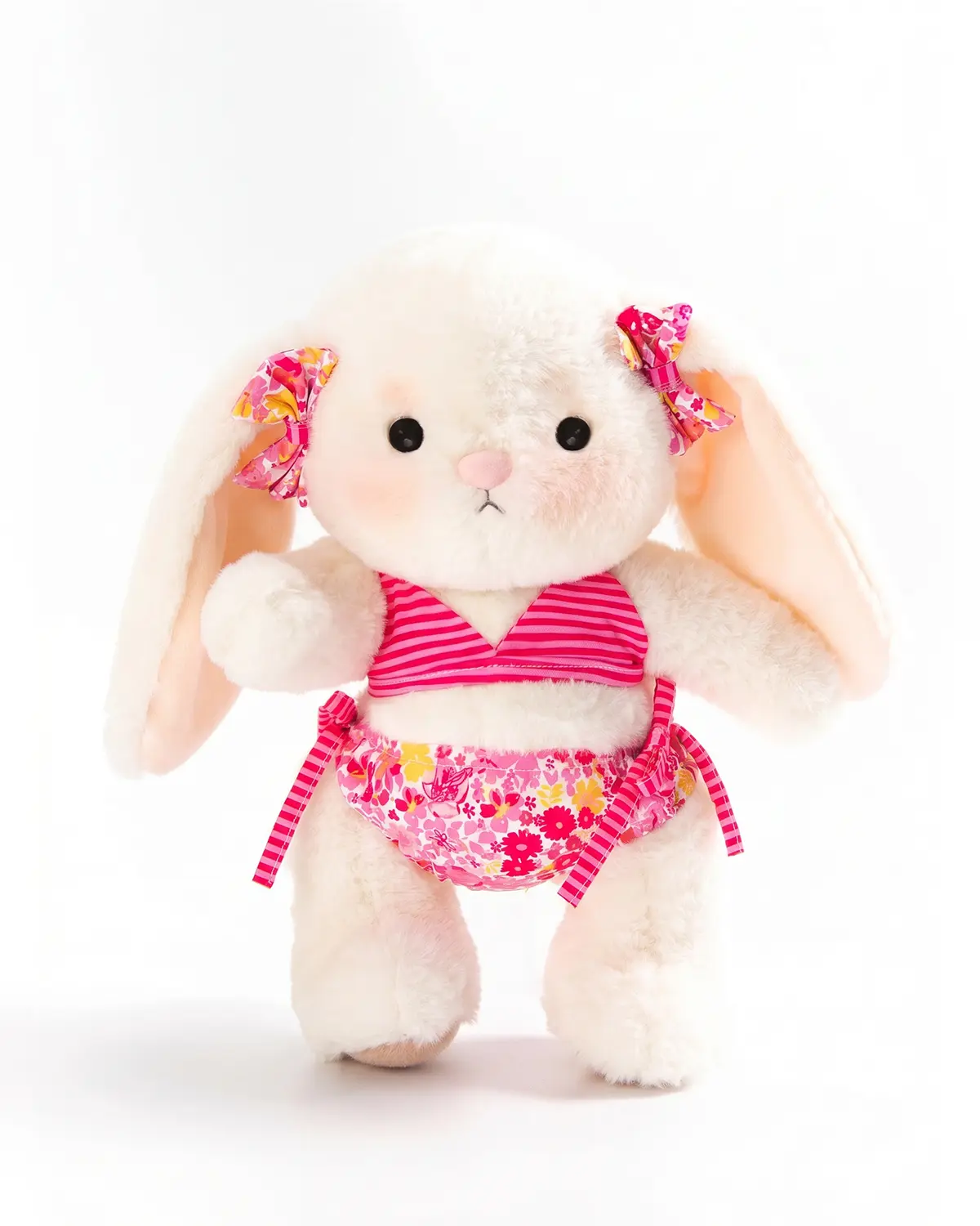 Getahug Pink Paradise Bikini Jointed Bunny Plush - Handmade Stuffed Animal, Cute Toys, Fun Toys for Kids, 12 Inches, 1×Gift Box, 30-Day Hassle-Free Returns and Exchanges