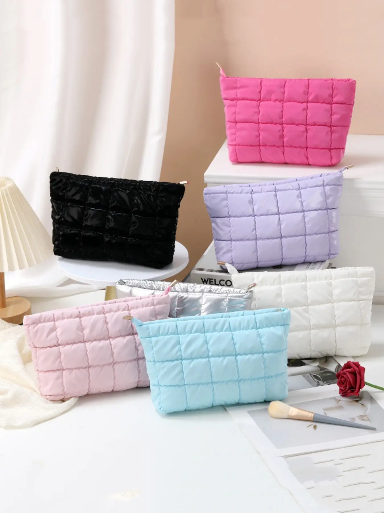 Women's Fashion Quilted Diamond Pattern Handbag, Casual Autumn Winter Crossbody Bag, Perfect Gift for Girlfriend, Travel & Daily Use