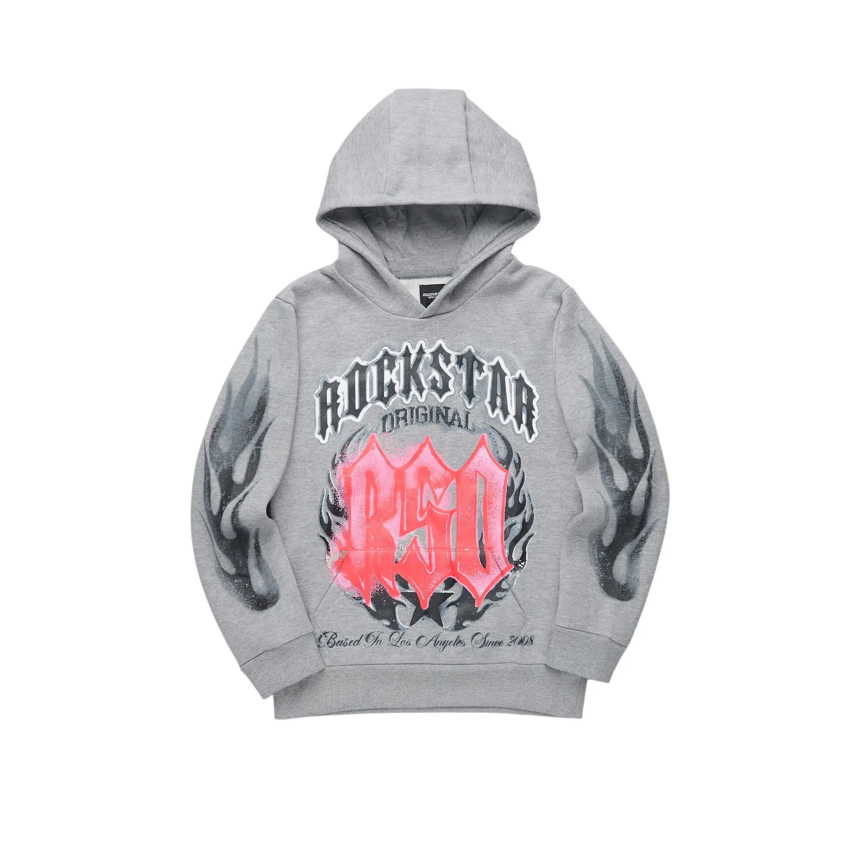 Boys Boaz Vintage Grey Graphic Hoodie