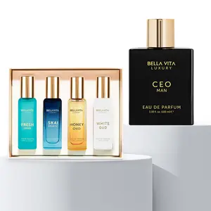The Dual Impact Set by Bellavita Luxury | CEO Man Eau De Parfum & Unisex Perfume Gift Set | Citrus, Lavender, Oud & Woody Notes | Day-to-Night Fragrance Combo | Long-Lasting Eau De Parfum & Travel-Friendly Minis | Premium Gifting Set | Cruelty-Free