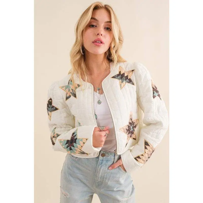 Olivia Quilted Star Padded Jacket