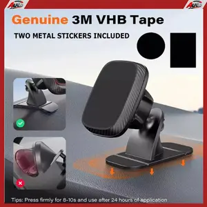 Magnetic Car Phone Holder - Dashboard Mount for Automotive Interior Use