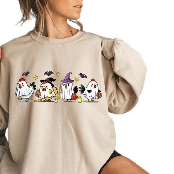 Halloween Chicken  And   For Chicken Lovers Sweater
