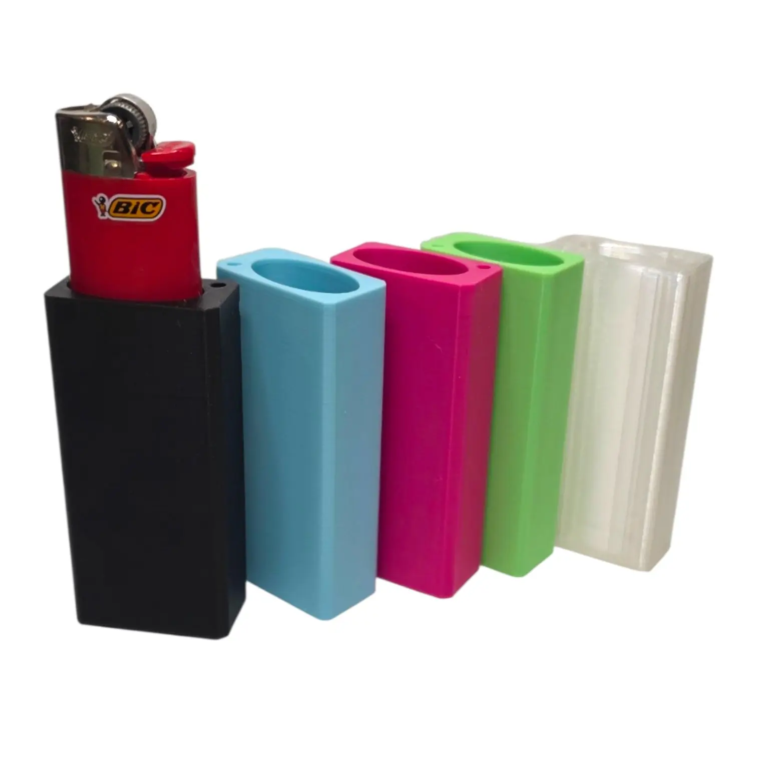 Lighter Sleeve for Standard BIC Lighters | 3D Printed | Keychain Attachment