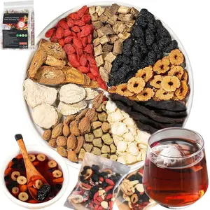 Kidney Support Ginseng Five Treasure Tea – Herbal Blend with Red Dates, Goji & Mulberry | Caffeine-Free & Individually Wrapped Beverage Natural