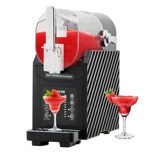 【Garvee】 84oz (2.5L) Slushie Machine - Frozen Drink Maker with 3 Preset Modes (Slush, Frappe, Milkshake), LED Display, Auto-Clean, and One-Touch Dispensing for Margaritas, Smoothies, and Ice Cream (Black)