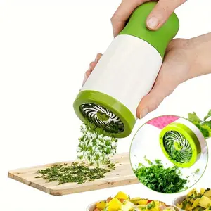 1pc Manual Spice Grinder, Cilantro Chopper, Shredded Vegetable Cutter, Chives Chopper, Herb Chopper, Pepper Grinder, Kitchen Tools - Easy-to-use Cooking Accessories for Home and Restaurant Kitchens