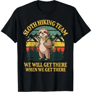 Funny Sloth Hiking T-Shirt