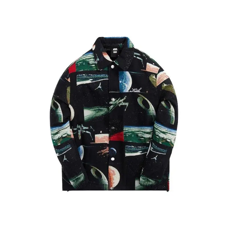 N*S様 KITH×STAR WARS PLANETS COACHES JACK Kith x STAR WARS Planets Coaches Jacket Black (men) by StockX