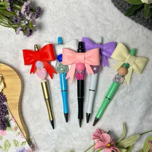 “BOW LIVE CLAIM” beaded pen