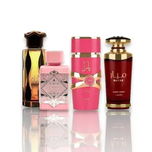 Lattafa Perfumes | Yara Candy + Noble Blush + Teriaq Intense + Mayar Cherry Intense | 4-Piece Multi Pack Women's Fragrance Set - 3.4 oz Per Bottle