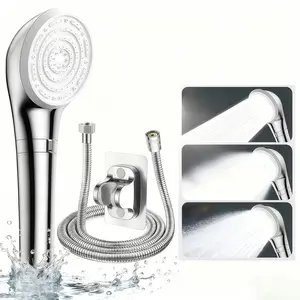 Nano Bubble Shower Head Set, Shower Kit, Adjustable Handheld Sprayer, 150cm Anti-Burst Hose, No-Drill Holder, Multi-Function Bathroom & Pet Cleaning Tool