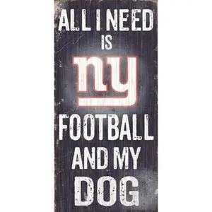 Fan Creations N0640 New York Giants Football And My Dog Sign