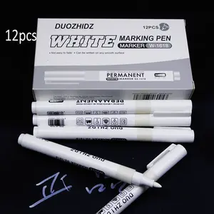 12-Piece Set Fast-Drying Markers, Ideal for Graffiti, Glass Ads, and Highlighting Cards, Perfect for Creative Projects