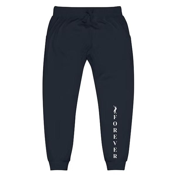 BLACK SMOKE Forever Joggers Slim Fit Streetwear Sweatpants with Vertical Logo Print Drawstring Waist and Tapered Leg Casual Daily Wear from Black Smoke Forever Collection