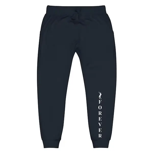 BLACK SMOKE Forever Joggers Slim Fit Streetwear Sweatpants with Vertical Logo Print Drawstring Waist and Tapered Leg Casual Daily Wear from Black Smoke Forever Collection