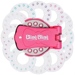 Glitter Diamond Styling Tools Hair Gemstone Styling Set + 180 colorful gemstones to light up girls' hair, clothes, accessories. birthday gift for all hair types/hair styles - Hair Care, No Heat Required Hair Styling Accessories