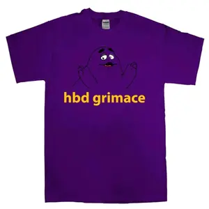 Hbd Grimace Funny Fast Food Meme Tee, NY Baseball Shirt, Sports Meme Shirt, Gift for fan
