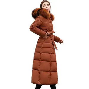 Slim Women Winter Jacket Cotton Padded Warm Thicken Ladies Coat Long Coats Parka Womens Jackets Can be used with raincoat(Sheets)