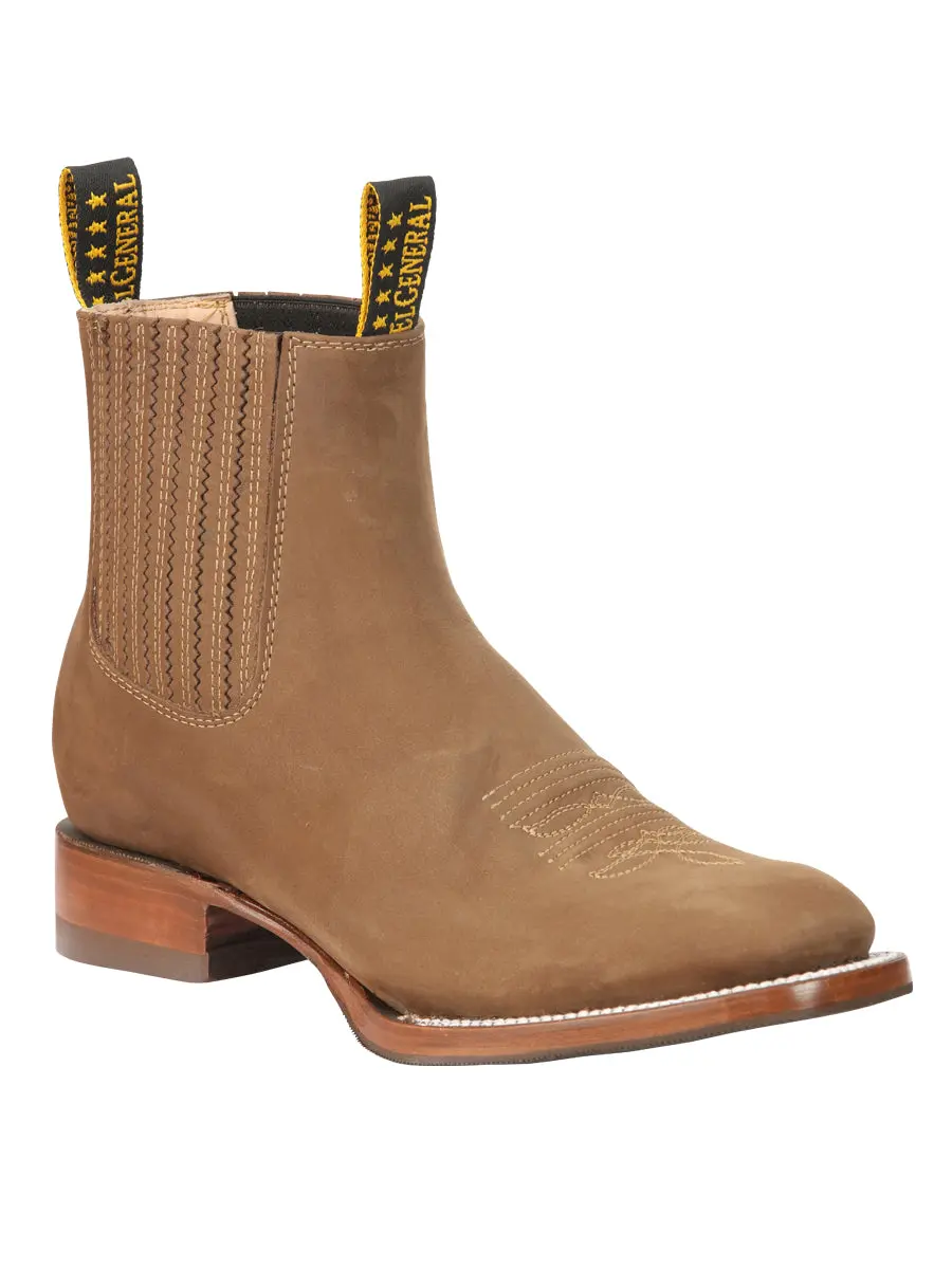 El General Men’s Ankle Boots - Nobuck Brown 45338