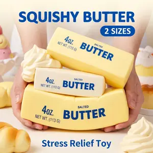 Squeeze Butter Stick ToySuper Playful , Trendy Fidget Sensory Toy, Relaxing Leisure Hobby Accessory, Soft Squishy Play Toy for Stress Relief & Daily Entertainment