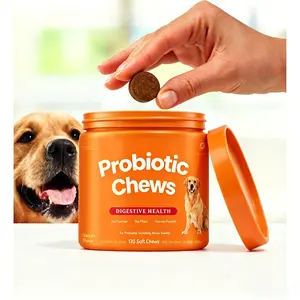 Dog skin and coat nutrition supplement - chewable tablets, for moisturizing and shine.