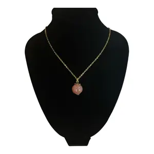 Peach Pendant Necklace – Yanyuan Agate Crystal Inspired by The Summer I Turned Pretty
